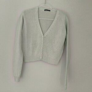 Brandy Melville  Mint Green Cardigan/Sweater Made in Italy One Size